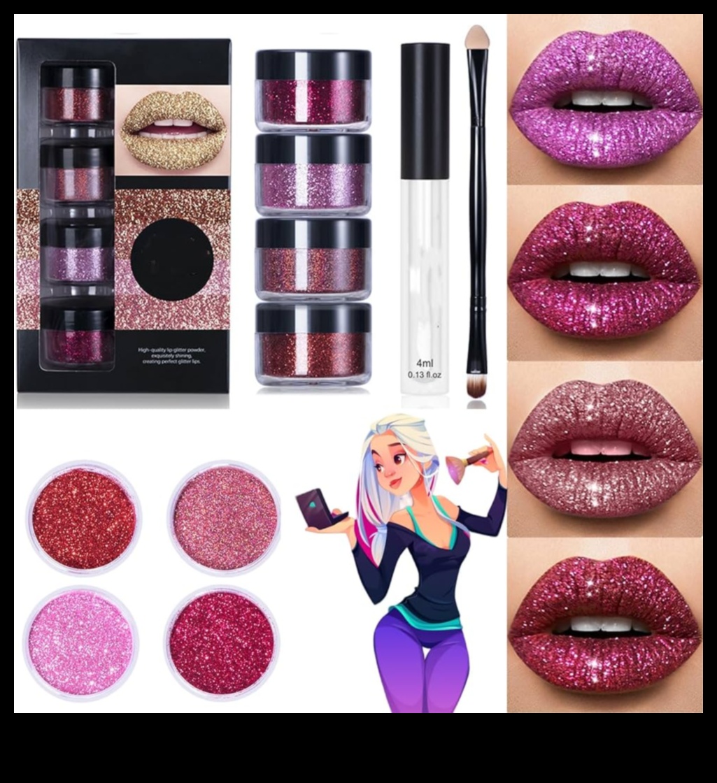 גליטר גלאם: הוספת נצנוץ לשפתיים שלך עם גלוסים מנצנצים