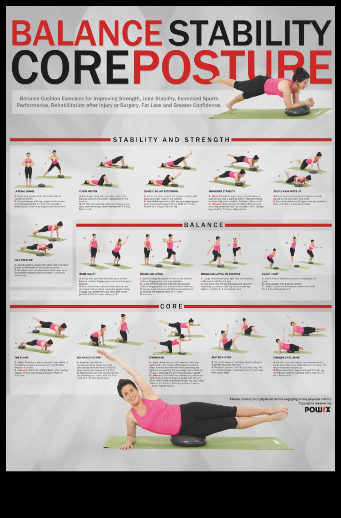 פעולות איזון: תרגילי מופת לגרעין חזק ויציב